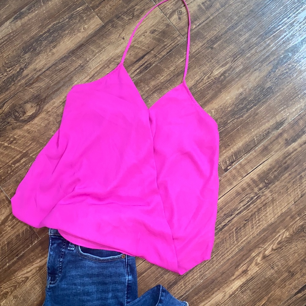 Women’s Fuchsia Halter Top, size M